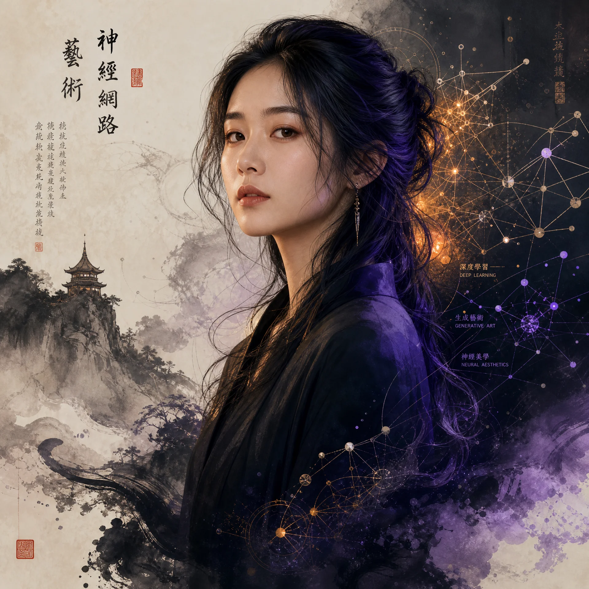 数字艺术家苏晓寒肖像